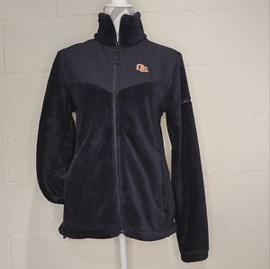 Women's Columbia Oregon State Beavers Fleece Jacket Black Orange Size Medium.